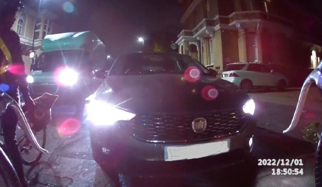 Clapham Common driver rams cyclist