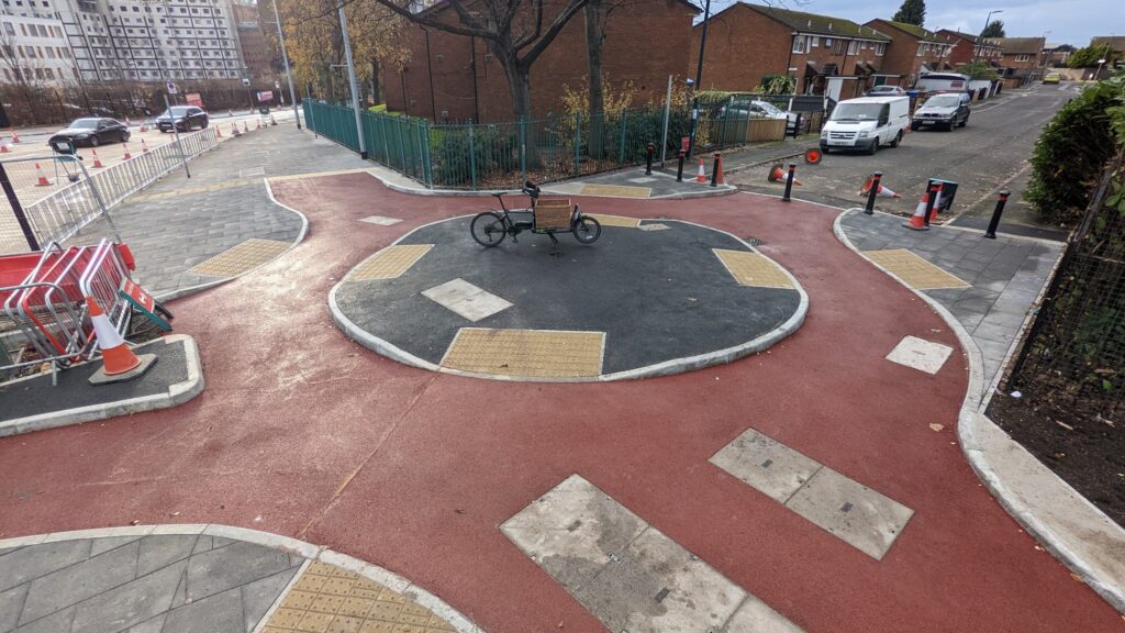 Salford cycling roundabout