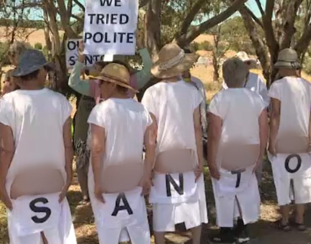 Tour Down Under protest