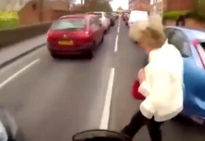 Pedestrian hit by motorcyclist – but Twitter blames cyclists