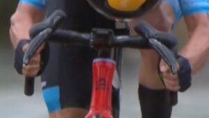 Pello Bilbao’s handlebars, Tour Down Under (GCN)