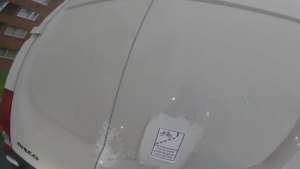 Cyclist’s sticker for bike lane parking