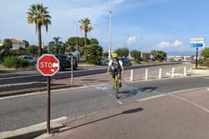 Cyclist near Nice