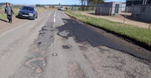Potholes in Carnwath