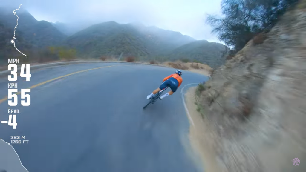 Tom Pidcock descending (SAFA Brian/YouTube)