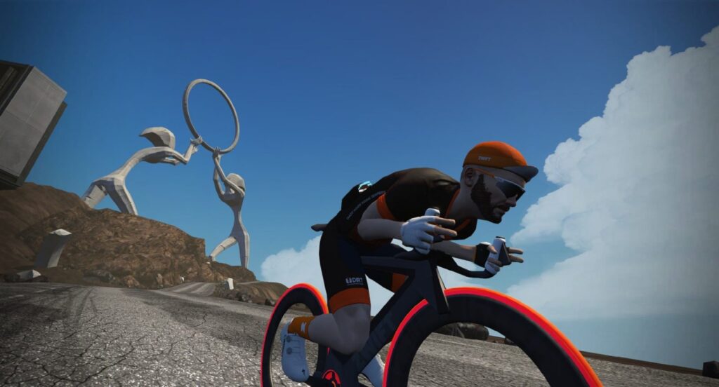 2023 Zwift supertuck tron bike
