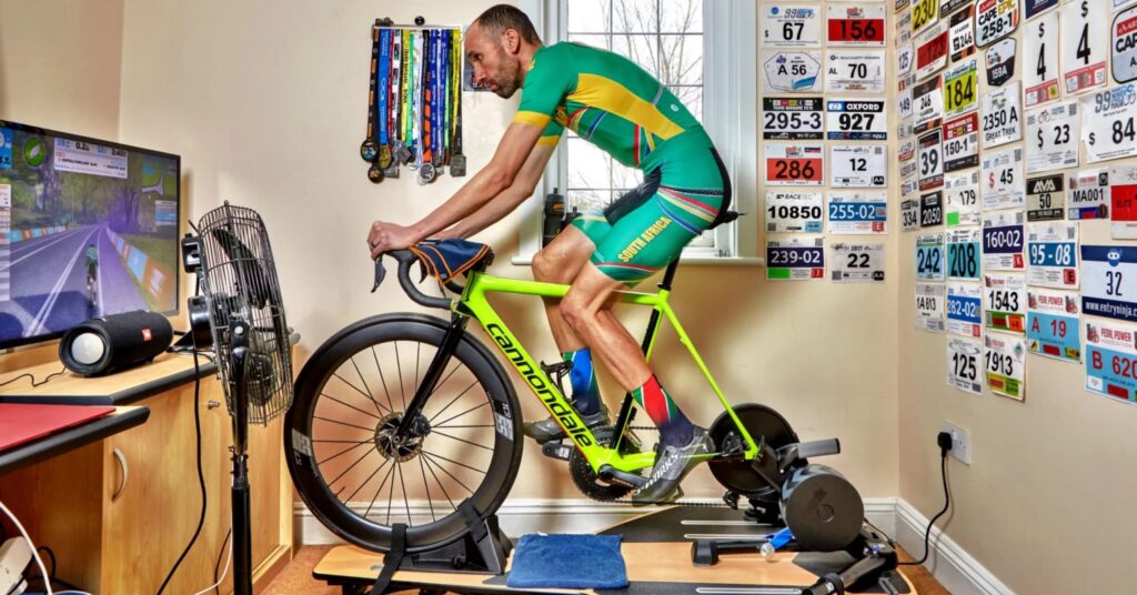2023 Aaron Borrill South Africa turbo set up Zwift
