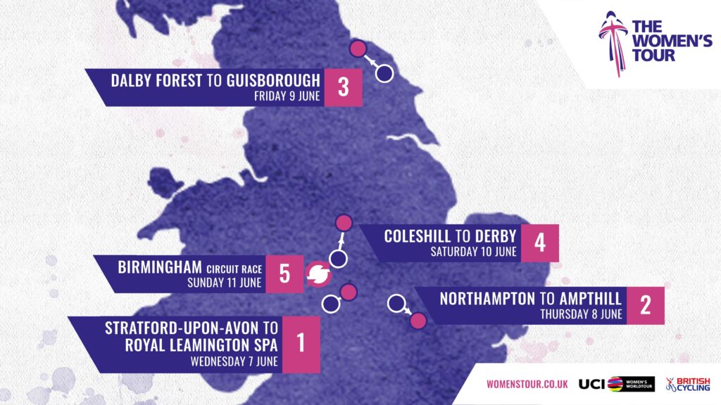 2023 Women’s Tour Map