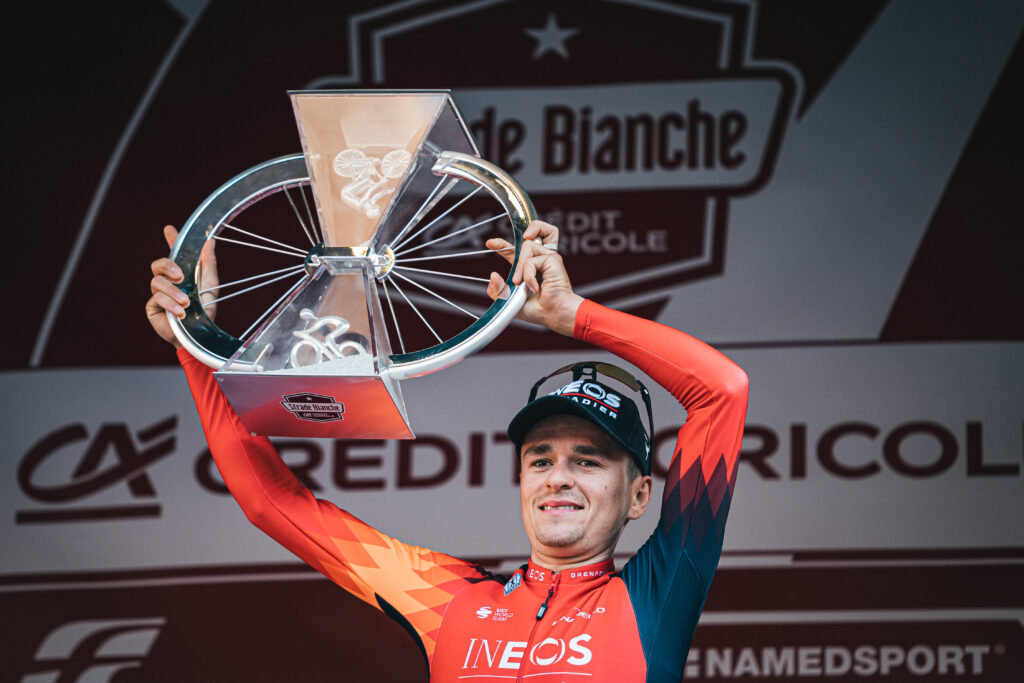 Tom Pidcock wins 2023 Strade Bianche (Alex Whitehead/SWpix.com)