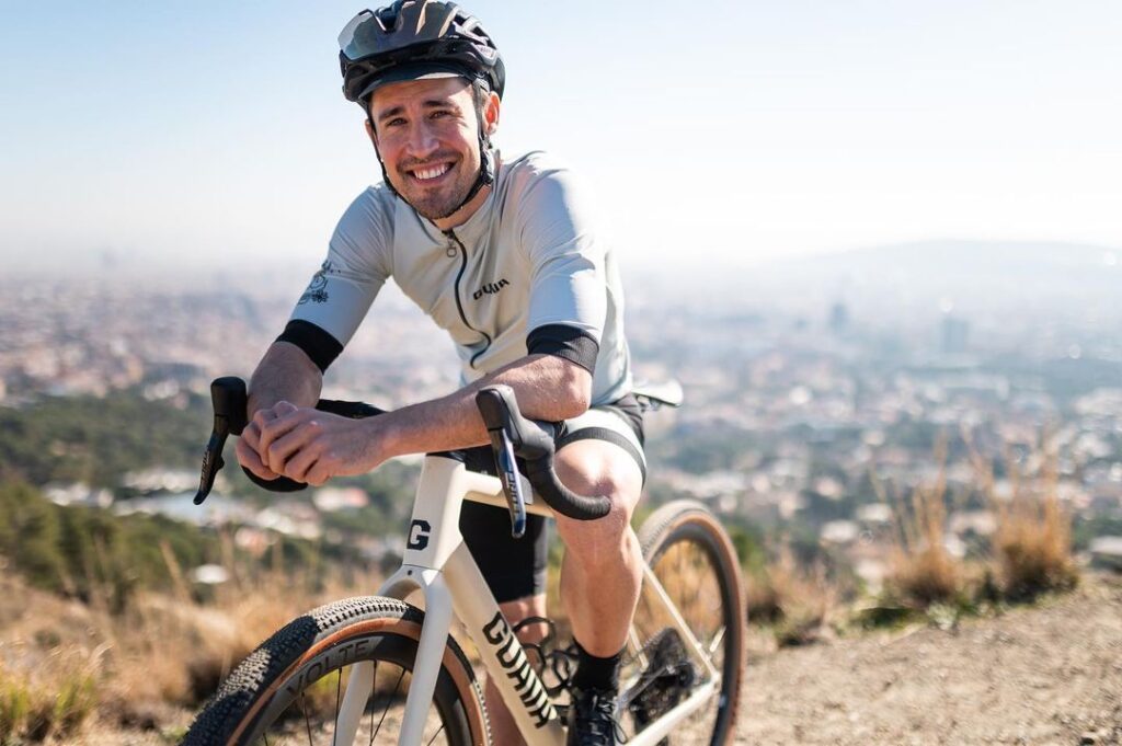 Bojan gravel biking