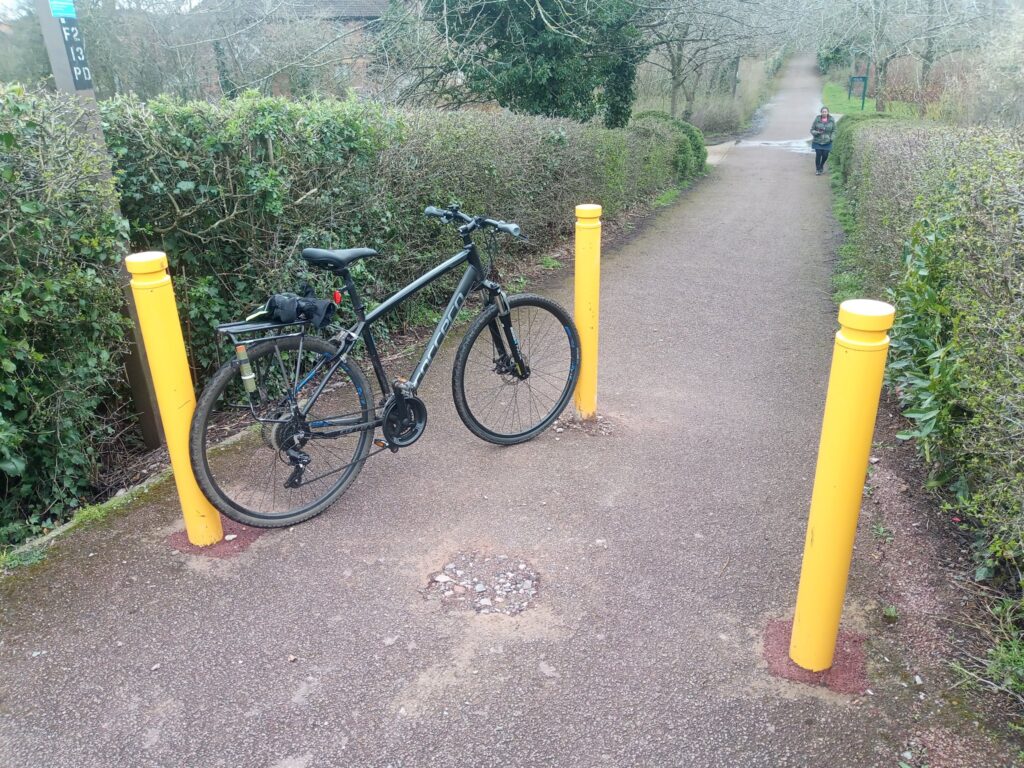 Bollards in Milton Keynes after council changed it