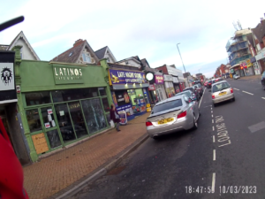 Boscombe cycle lane parkers