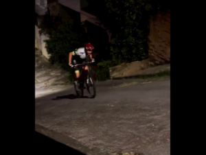 Brazilian cyclist conquers brutal 38 percent ‘wall’