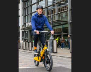 Dan Walker gets back on his bike (credit – Dan Walker, Twitter)