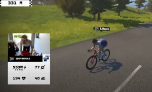 Eddy Hoole races to win in eSports world championship qualifying (Zwift, YouTube)