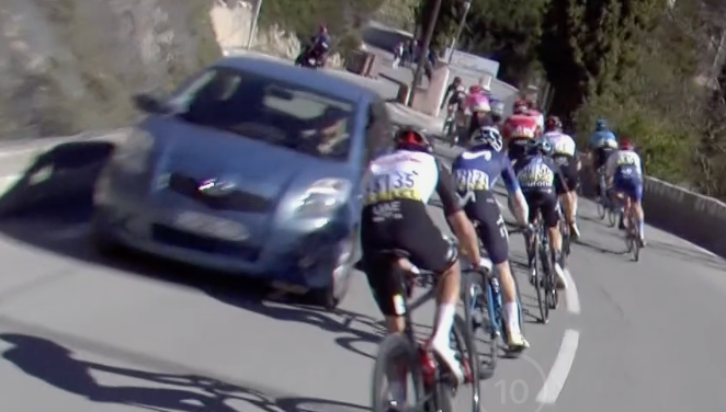 Paris-Nice driver on course