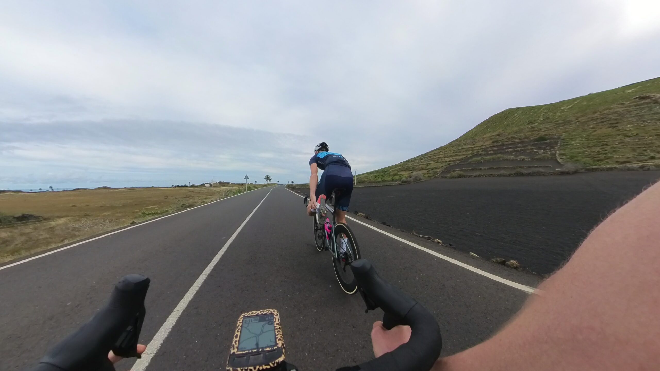 2023 Jamie on bike stretch