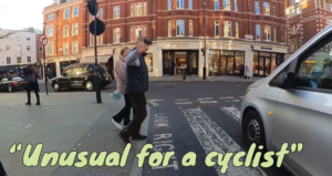 Pedestrian aims dig at Jeremy Vine – just as motorist drives onto zebra crossing (credit – Jeremy Vine)
