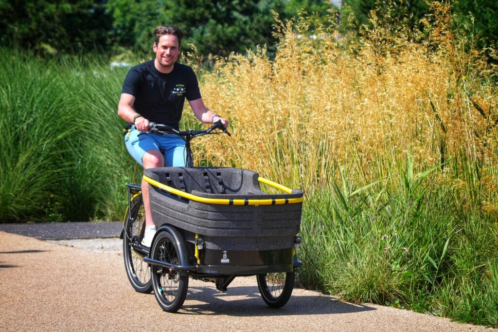 Raleigh MD Lee Kidger with cargo bike (copyright Simon MacMichael)