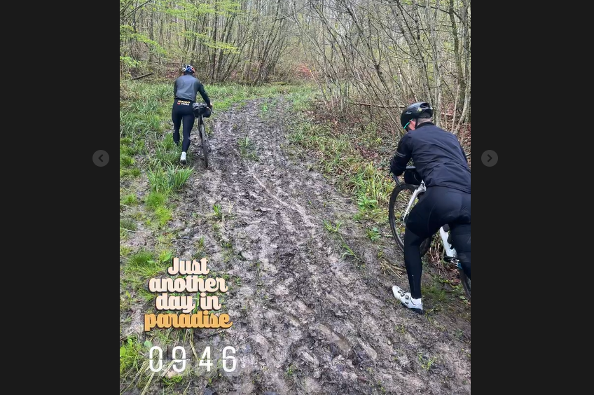 Wout van Aert goes on bikepacking trip through France