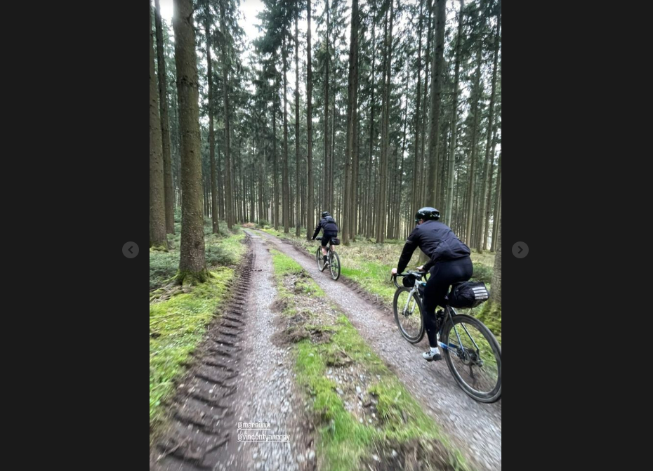 Wout van Aert goes on bikepacking trip through France