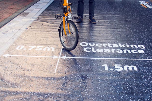 Close pass 1.5 metres mat (Cycling UK)