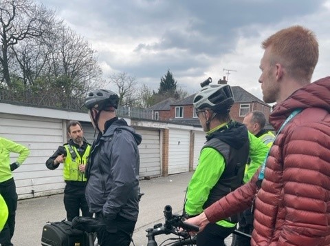 Ed Clancy joins South Yorkshire Police close pass operation