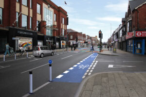 Linthorpe Road cycle lane (Middlesbrough Council)