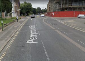 Perrymount Road in Haywards Heath, West Sussex