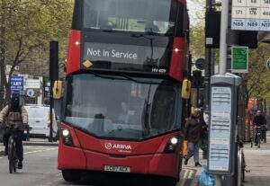 Cyclist abused by London bus driver
