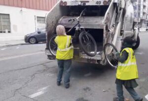 San Diego bikes being trashed