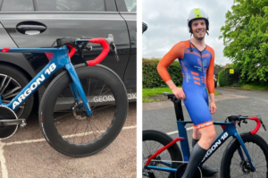 Edinburgh cyclist makes a point