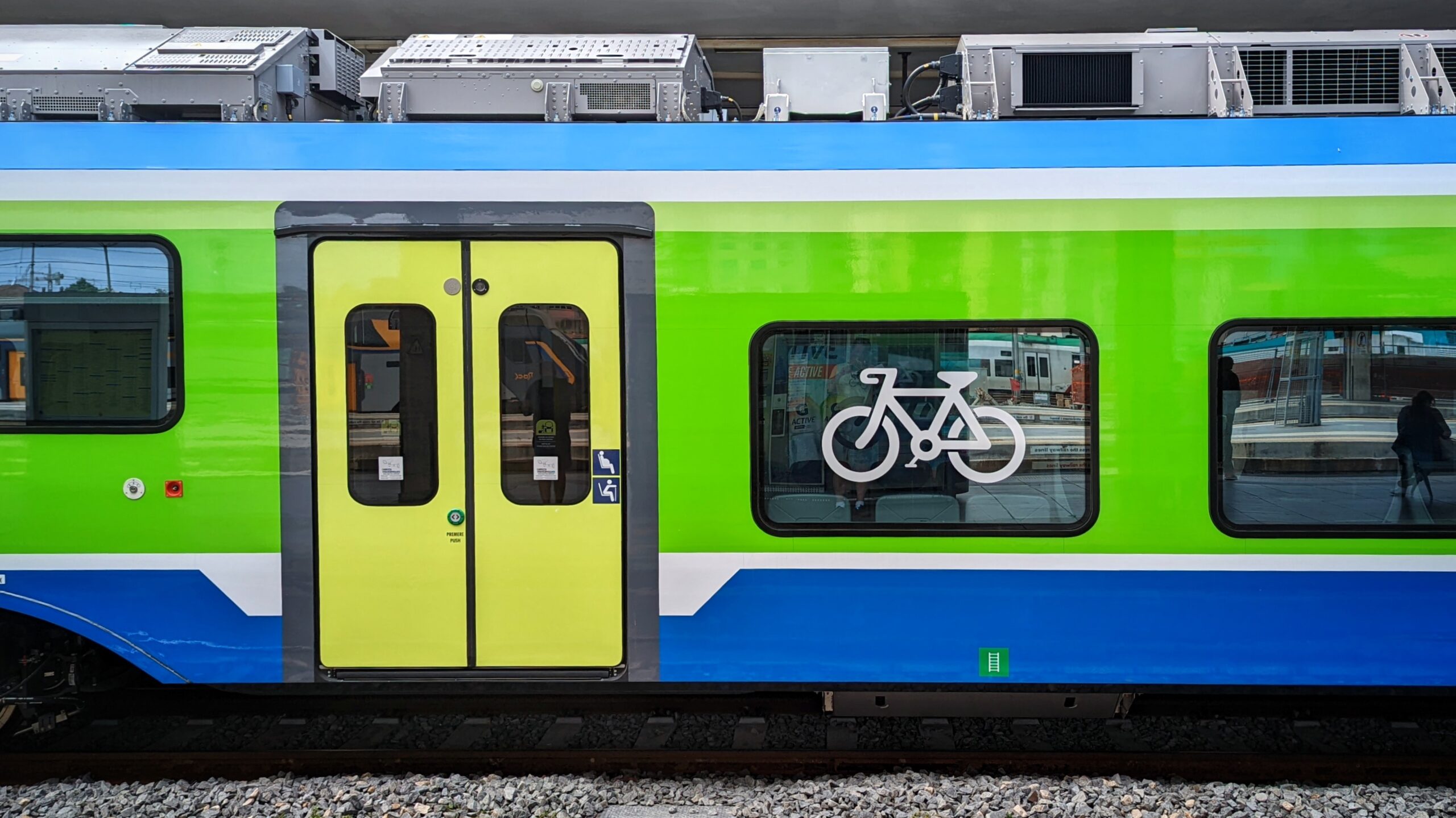 Transport &ndash; Train with bike logo (Trenord, Italy) Paramedic bike St John Ambulance 01 &copy; Simon MacMichael