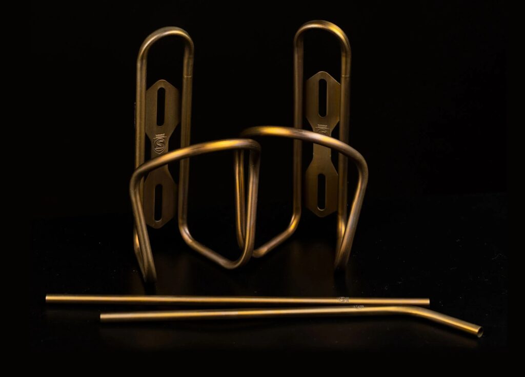 2023 Silca Sicuro titanium bottle cages straws – 2