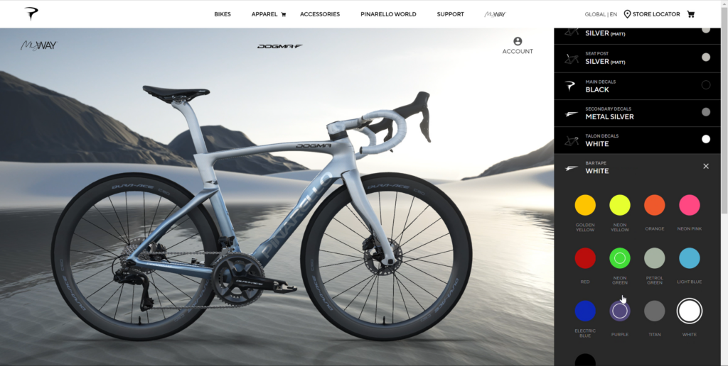 2023 Pinarello Dogma F MyWay customization