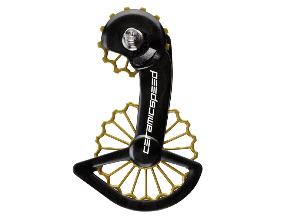 CeramicSpeed OSPW 3D Hollow Titanium Nitride TiN Coated SRAM Red and Force AXS Pulley Wheels