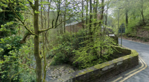 Ashworth Road bridge over Cheesden Brook May 2023 (Google Maps)