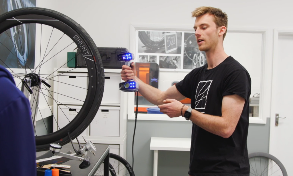 2023 Hunt engineer Limitless gravel wheel tyre profile 3D scanning