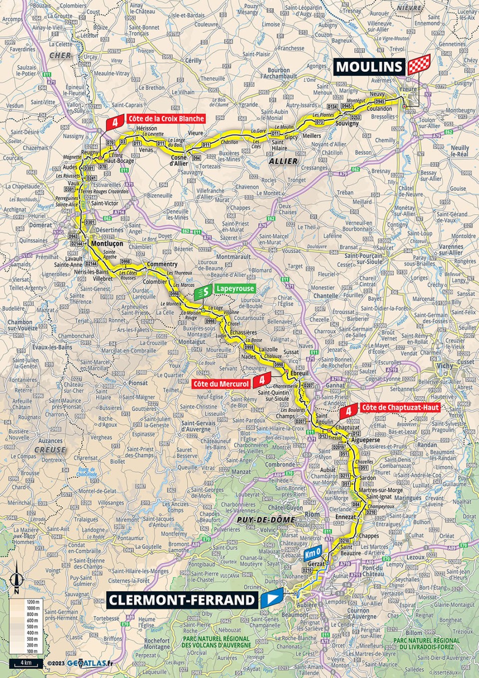 TdF 2023 S11 map