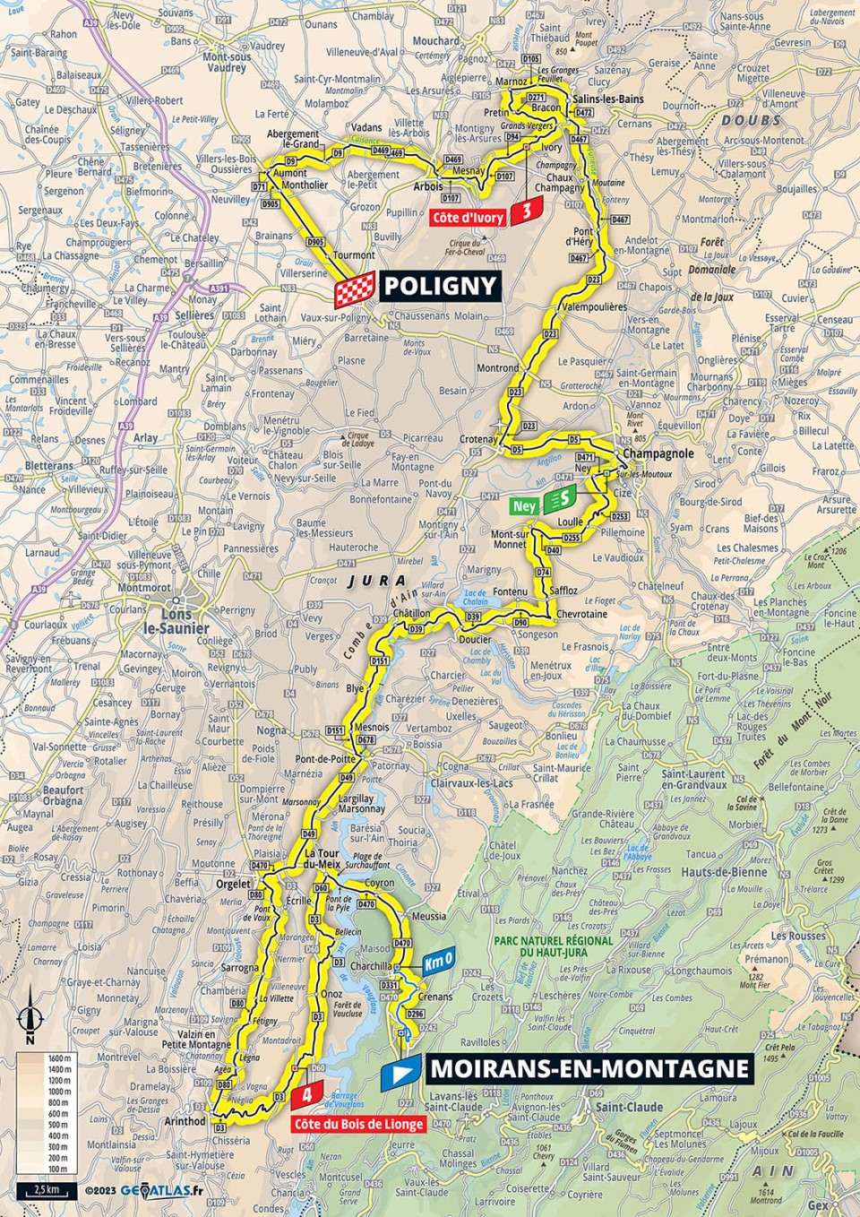 TdF 2023 S19 map