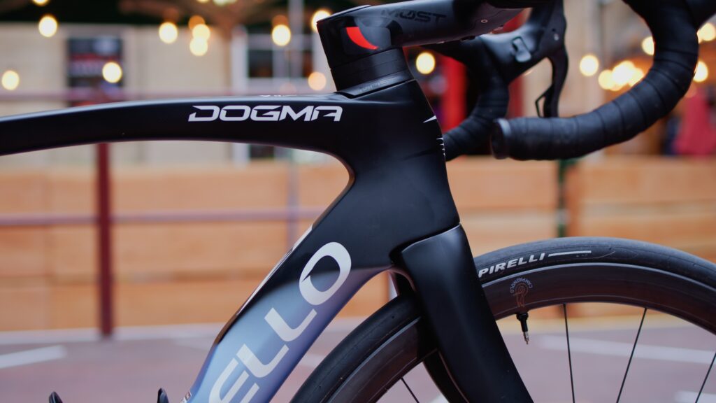 2023 Pinarello Dogma F front headtube logo