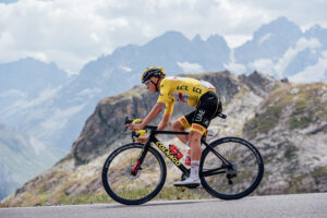Tadej Pogačar at 2022 Tour de France stage 11 (SWPix/Zac Williams)
