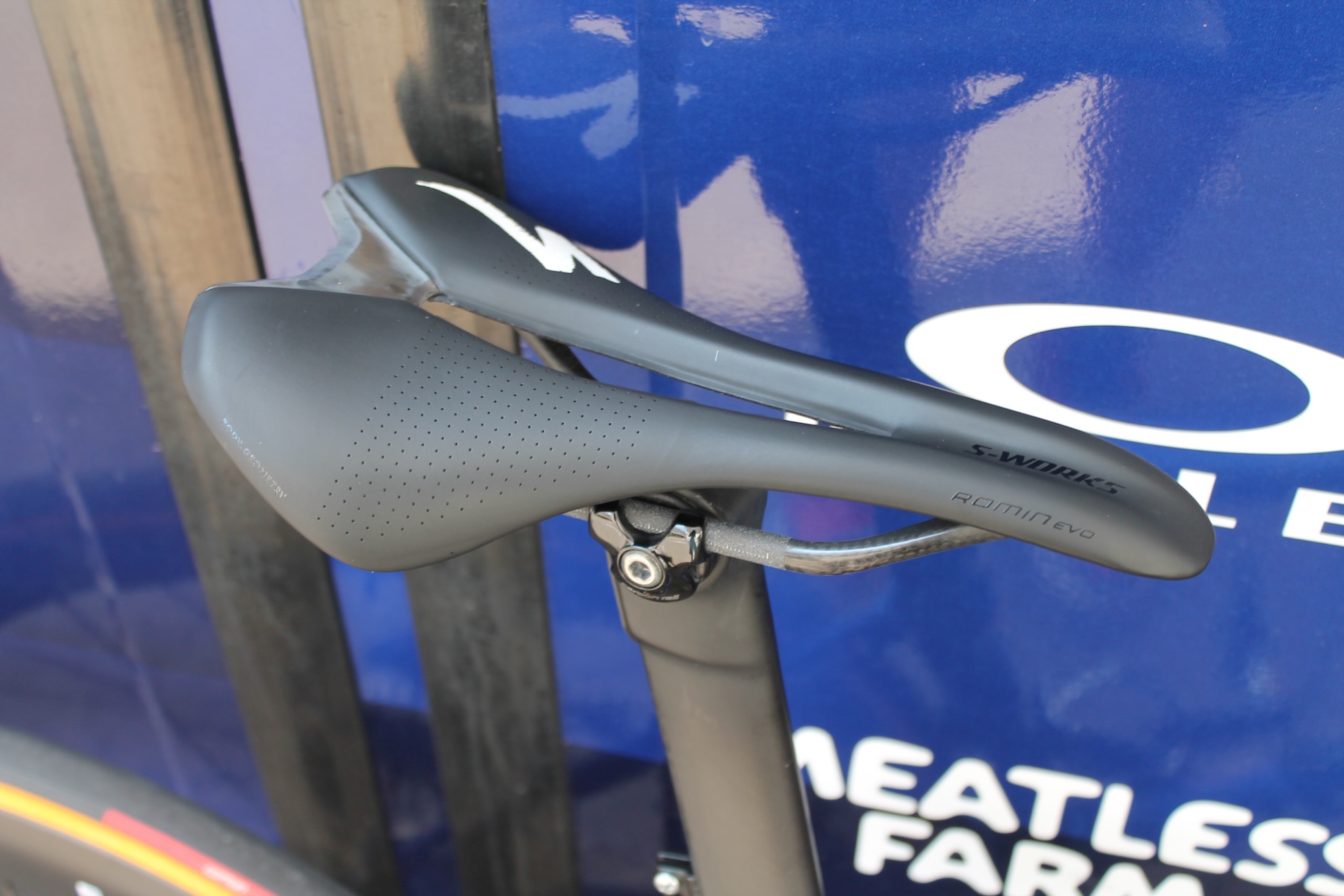 2023 Dauphine Alaphilippe S-Works Romin Evo road bike saddle
