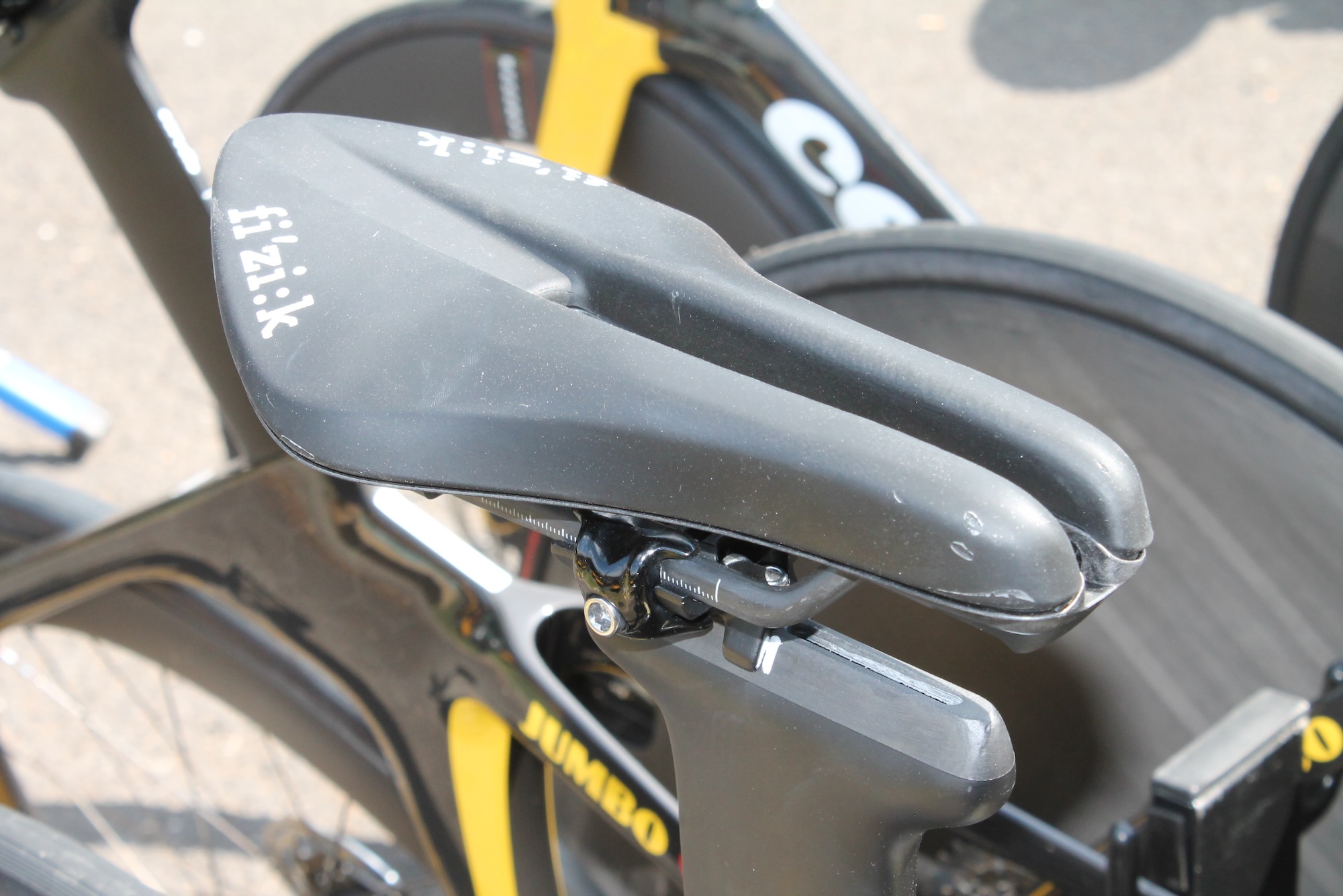 2023 Dauphine Jumbo Visma Vingegaard TT bike saddle &ndash; 1