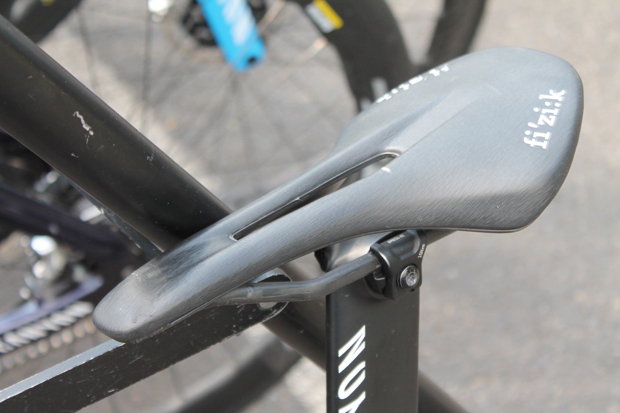 2023 Dauphine Oliveira Fizik road bike saddle white marking &ndash; 1