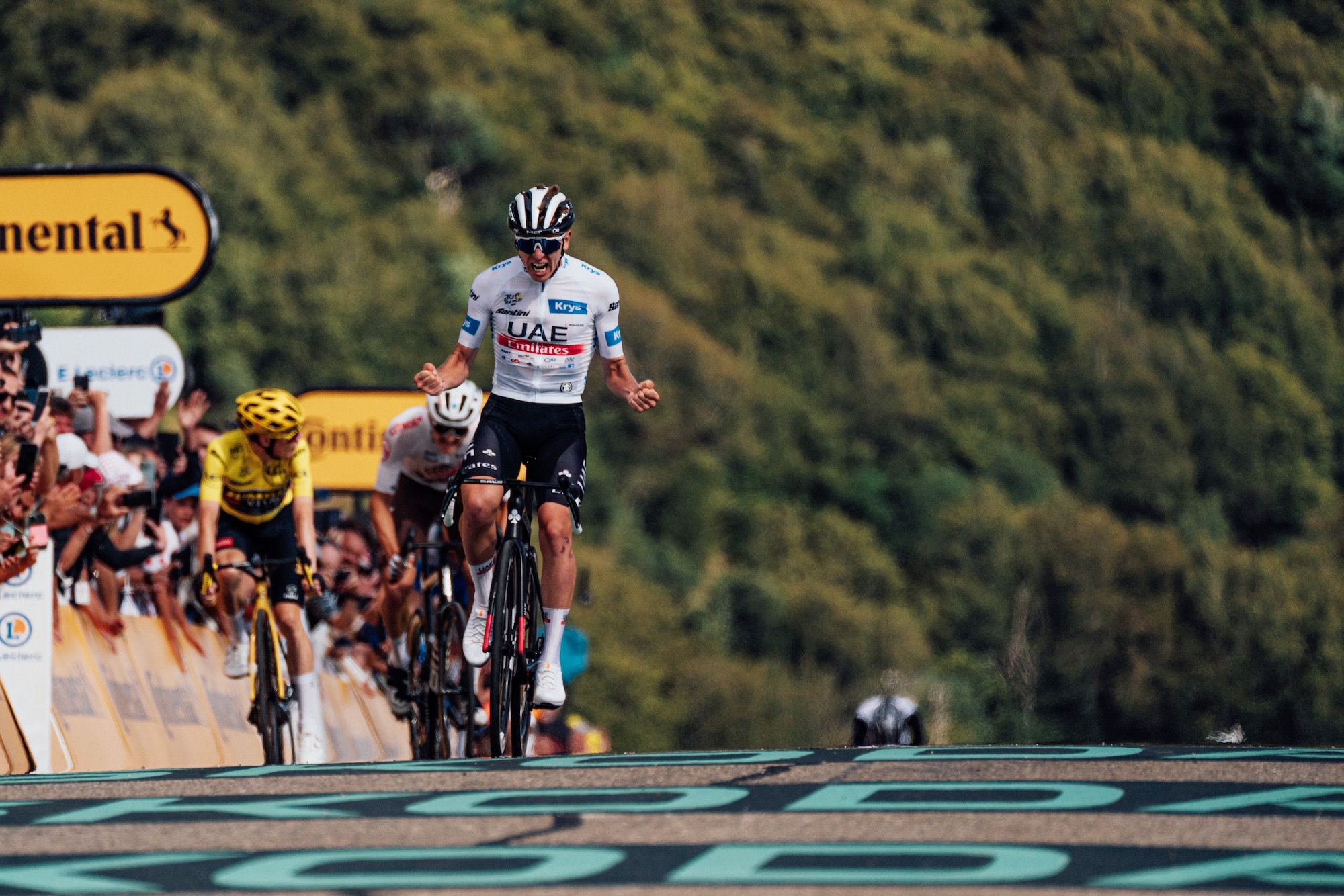 2023 Tour de France &ndash; Stage 20, Tadej Pogacar &copy; Zac WiLLIAMS SWpix.com (t-a Photography Hub Ltd) &ndash; 1