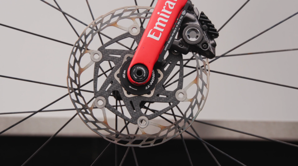 2023 carbonti brake disc and thru axle team uae yates