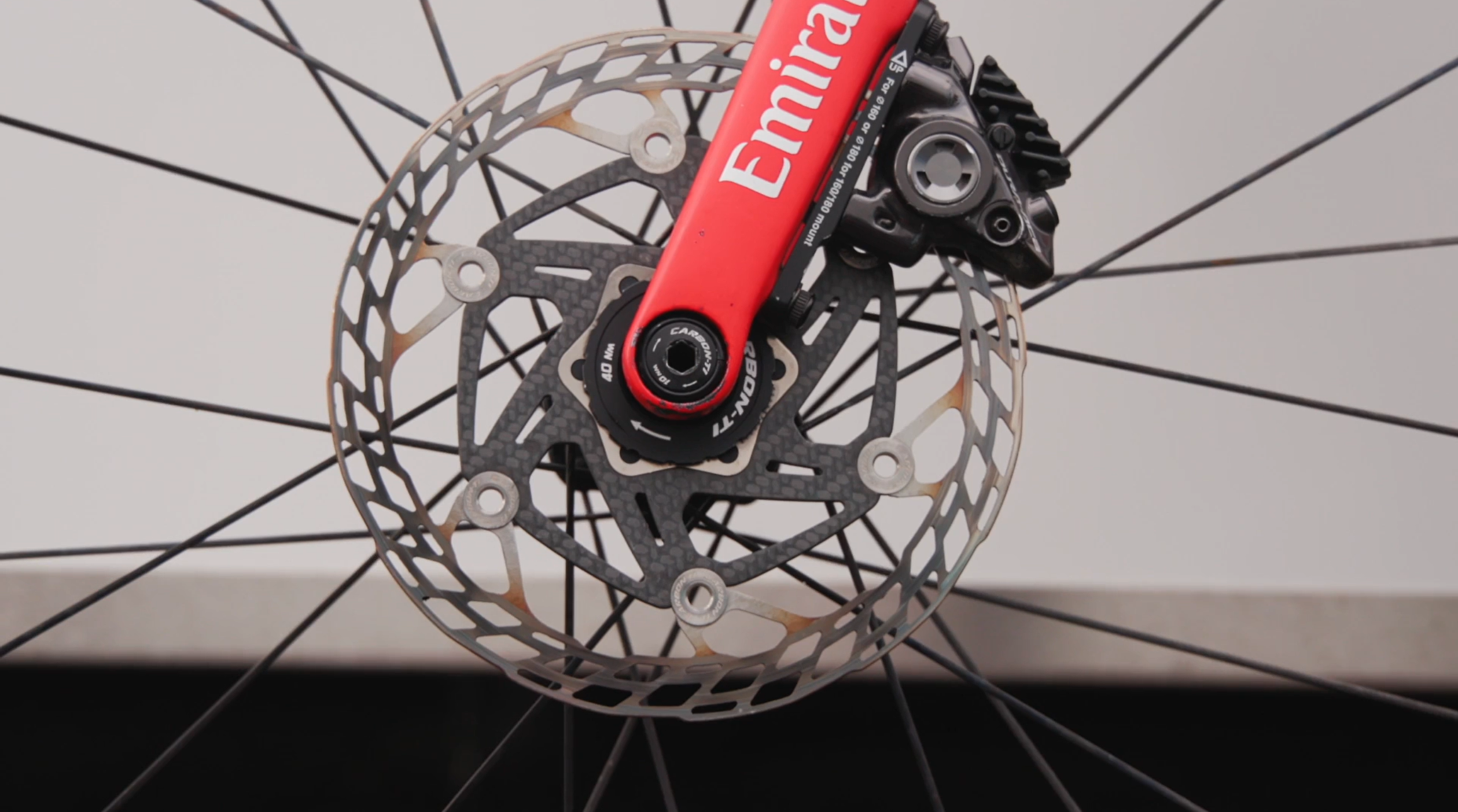 2023 carbonti brake disc and thru axle team uae yates