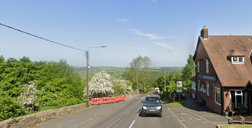 Derwent Walk road damage (Google Maps)