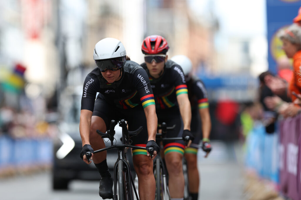Mauritius, Team Time Trial mixed relay, 2023 UCI Cycling World Championships (Ian MacNicol/SWpix.com)